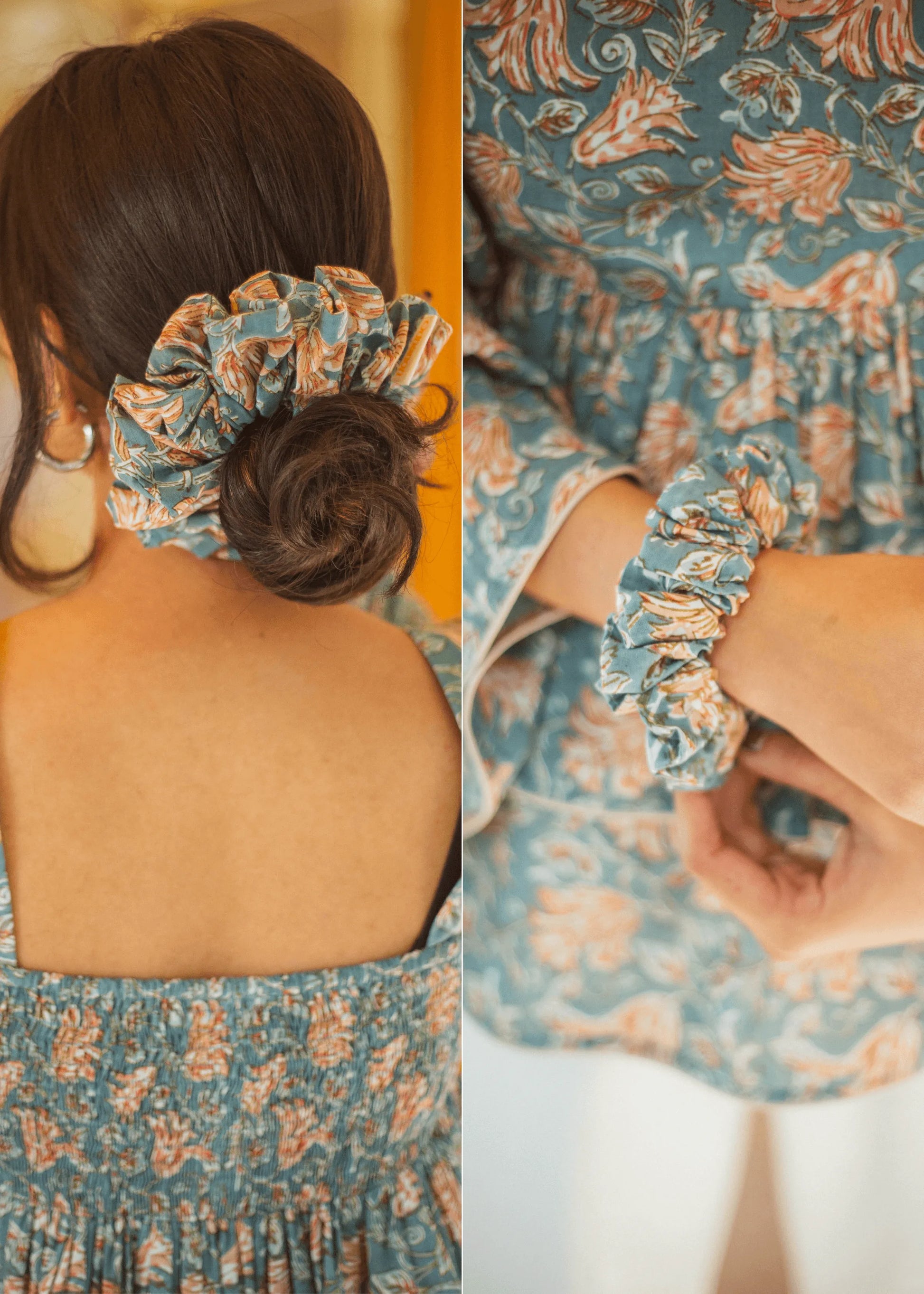 Bohemian Cotton Scrunchie - Odhanon