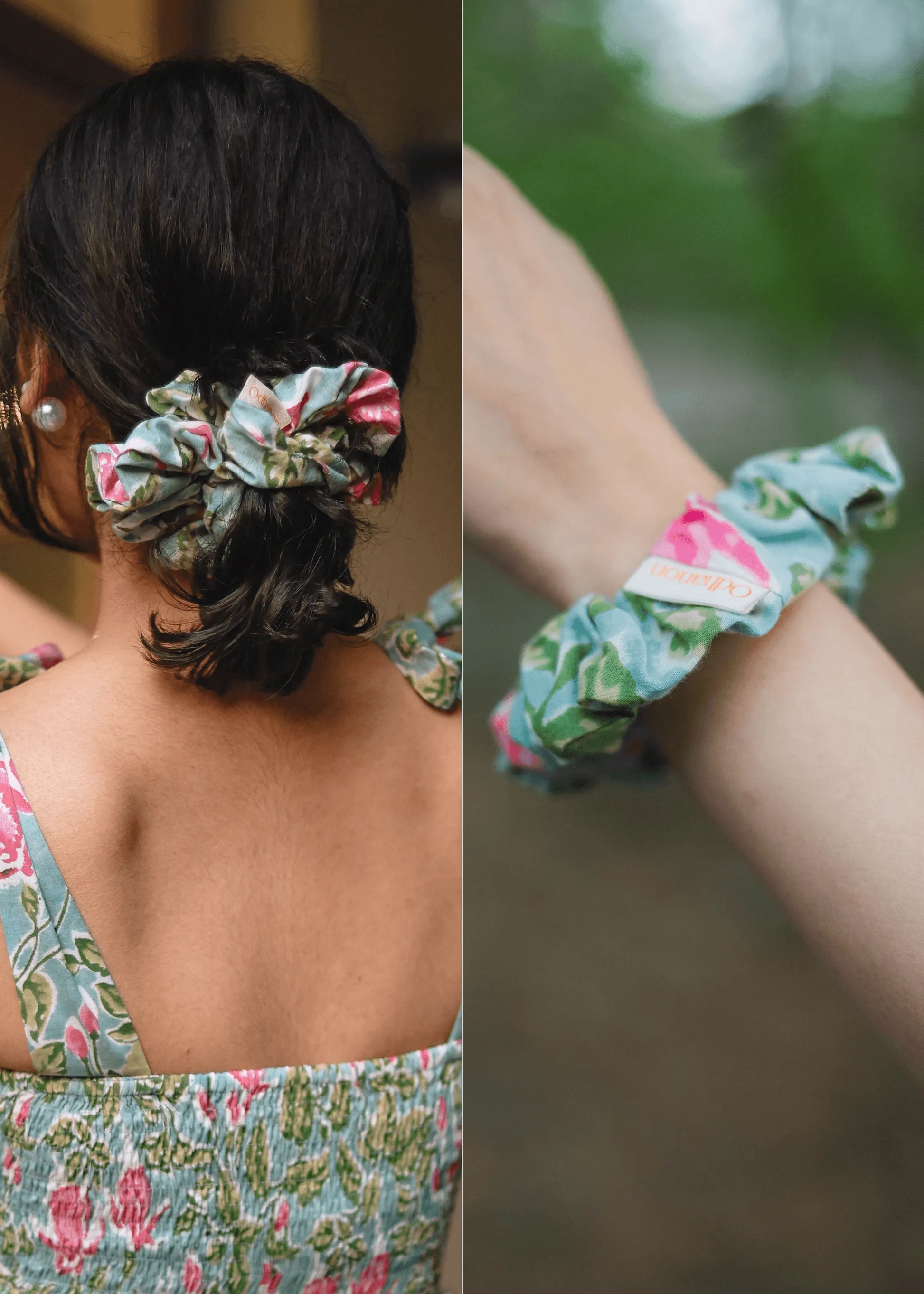 Bohemian Cotton Scrunchie - Odhanon