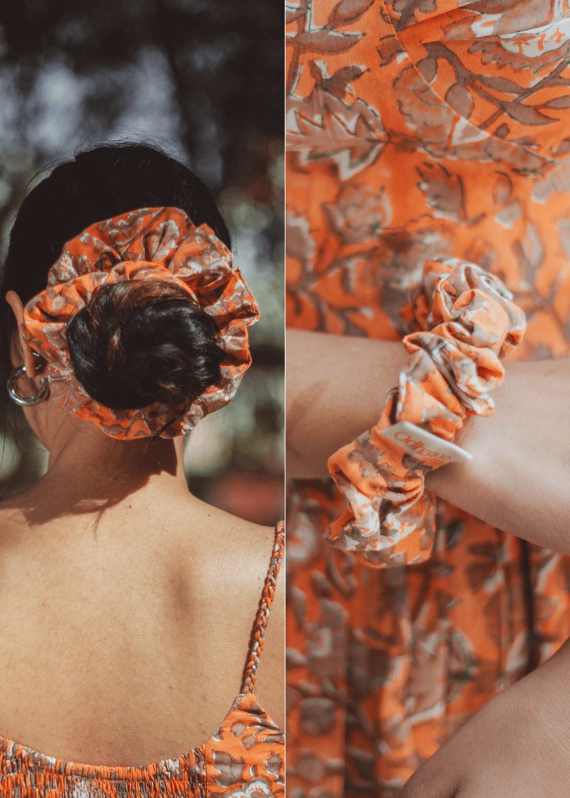 Bohemian Cotton Scrunchie - Odhanon