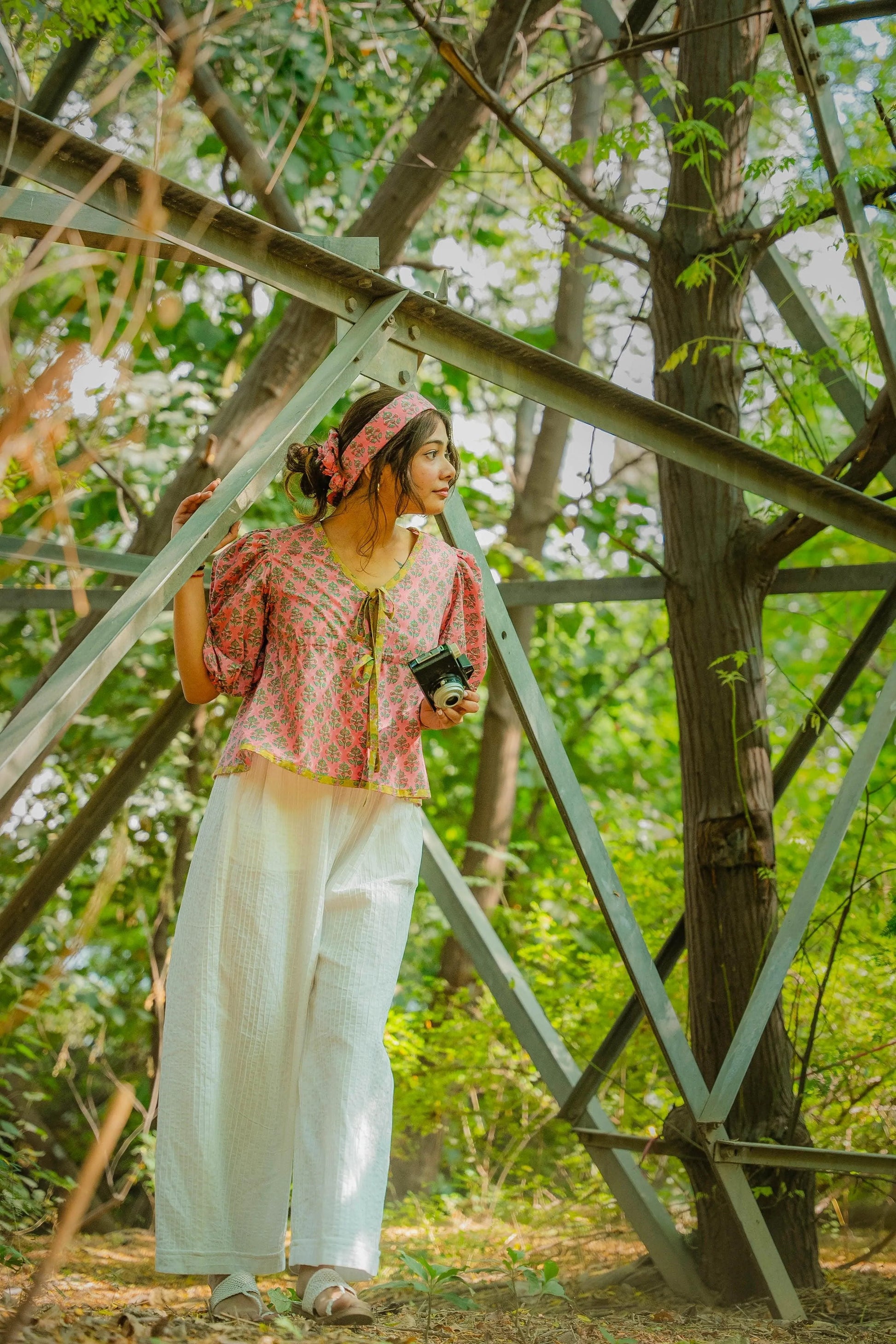 Pink Butta Floral Bandana - Odhanon