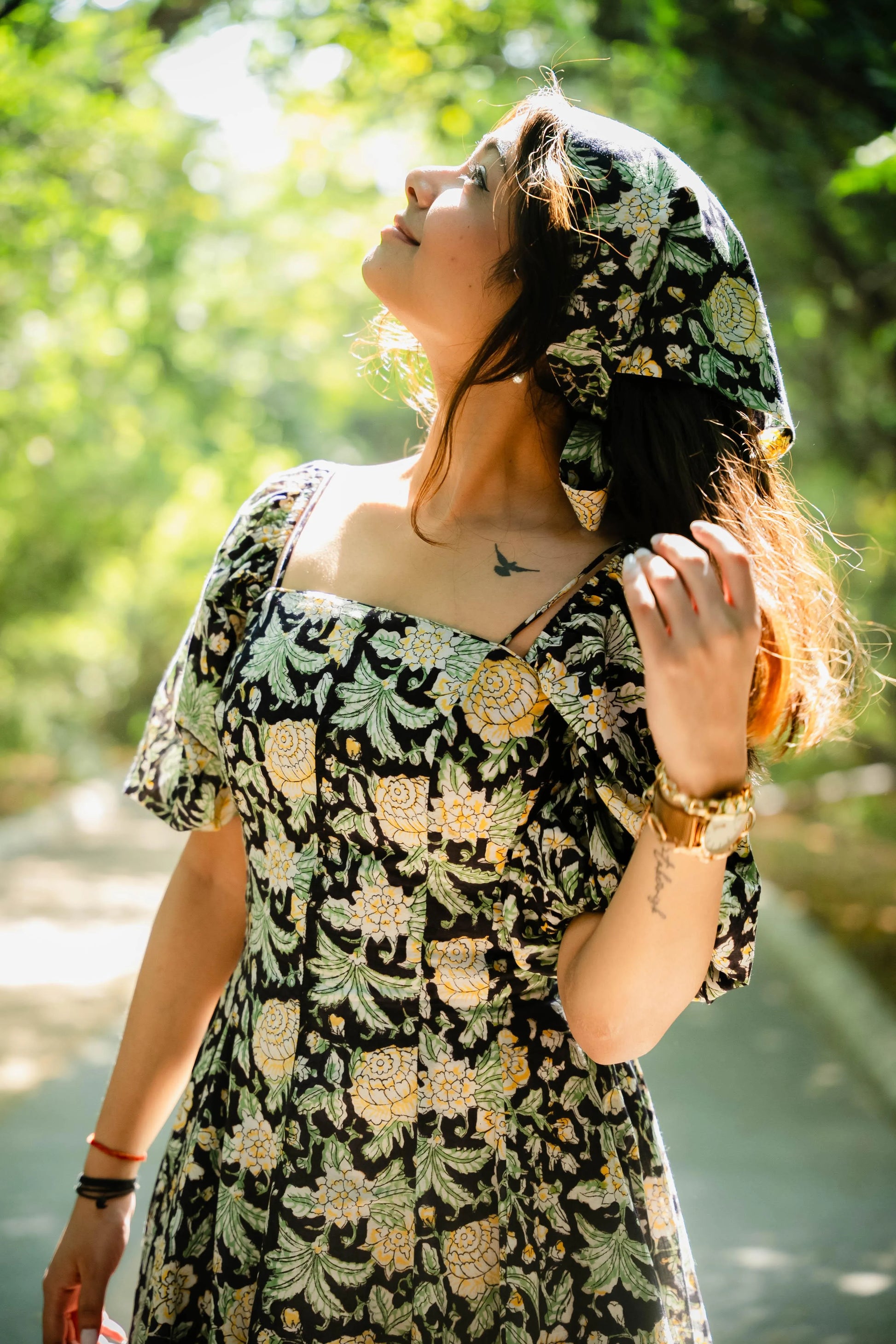 Set of Floral Cotton Bandanas - Odhanon