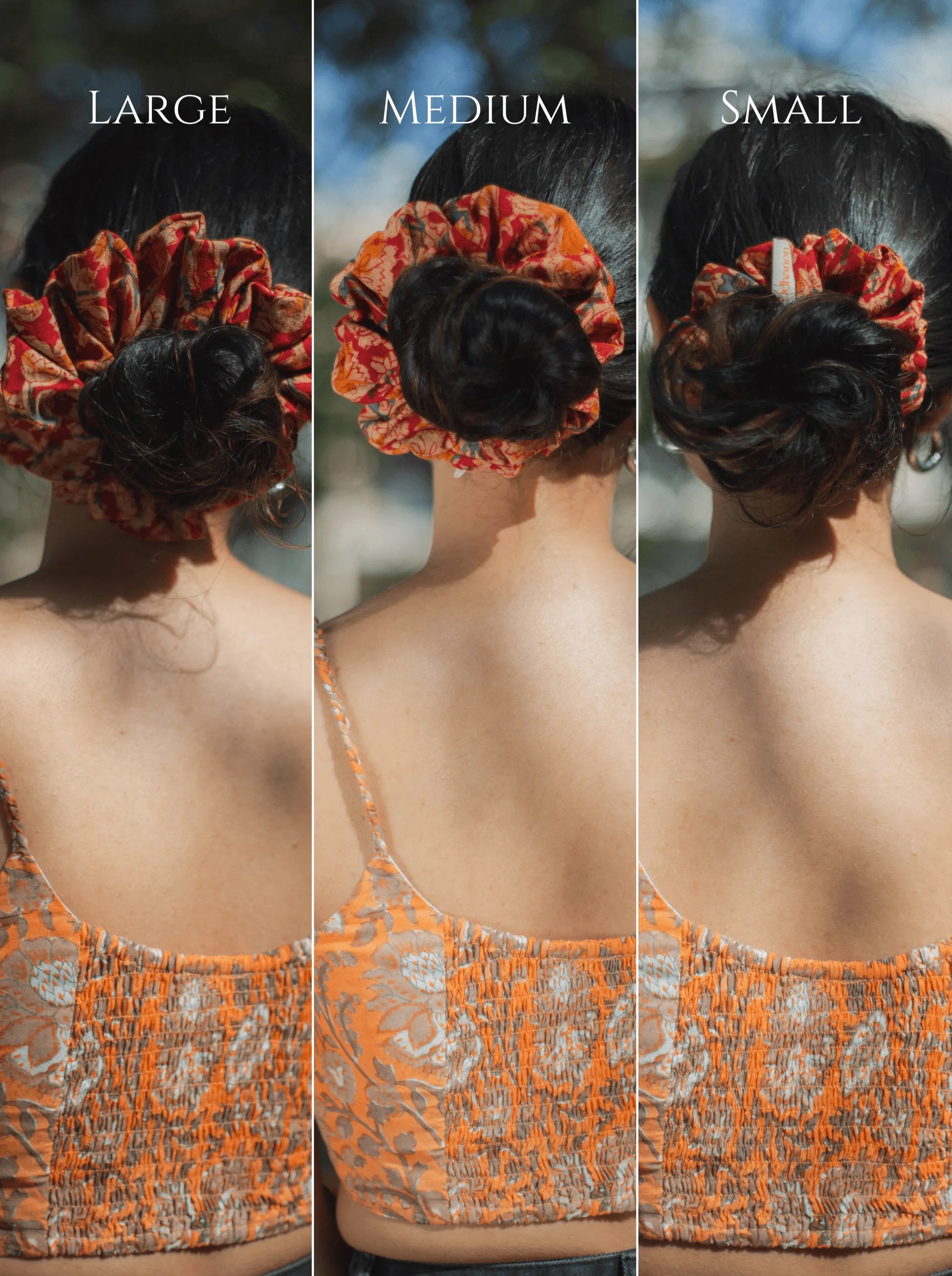 Kalamkari Scrunchies Set - Odhanon