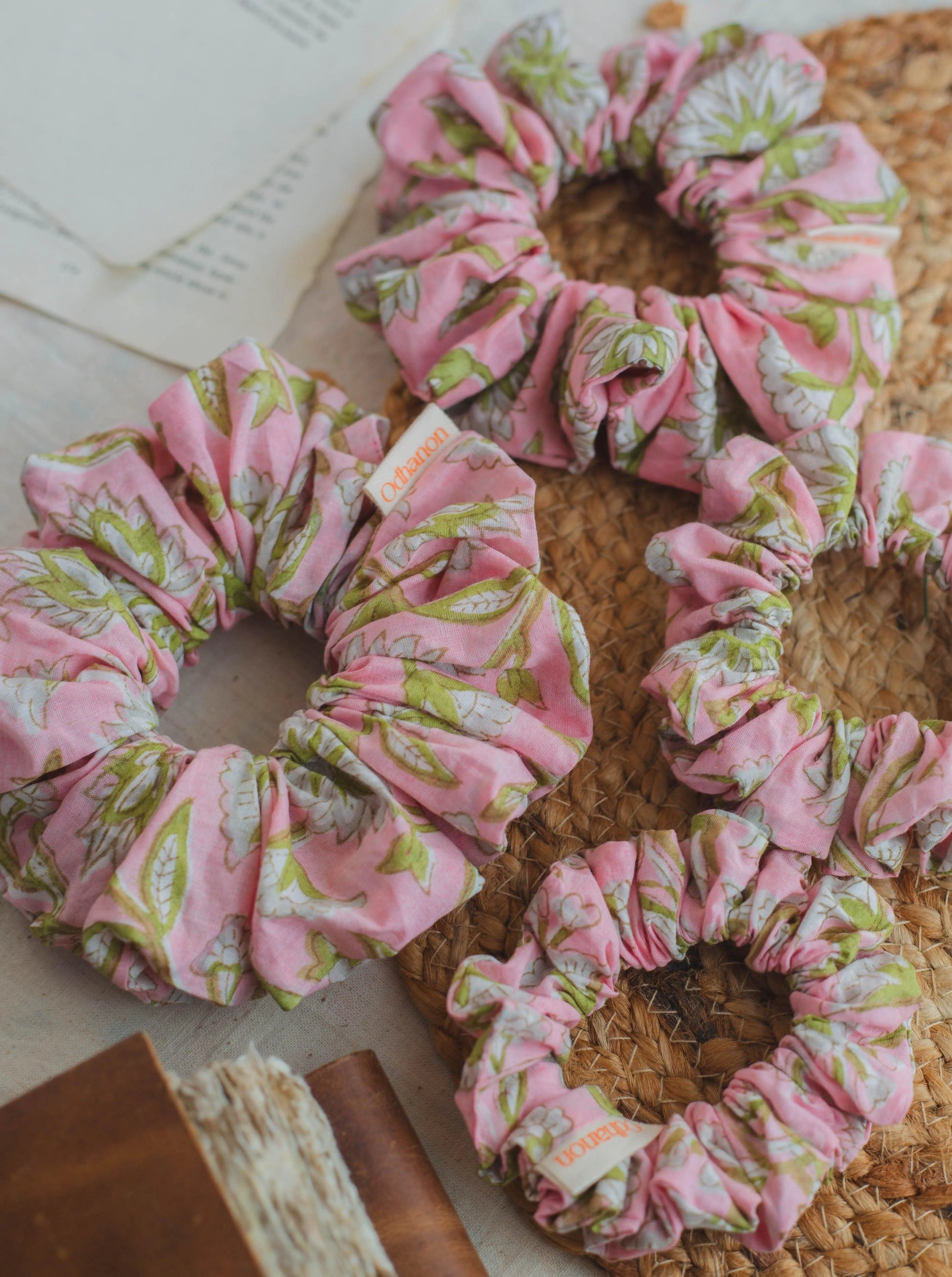 Pink Scrunchies Combo - Odhanon