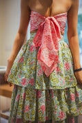 Bow Top and Floral Skirt - Odhanon