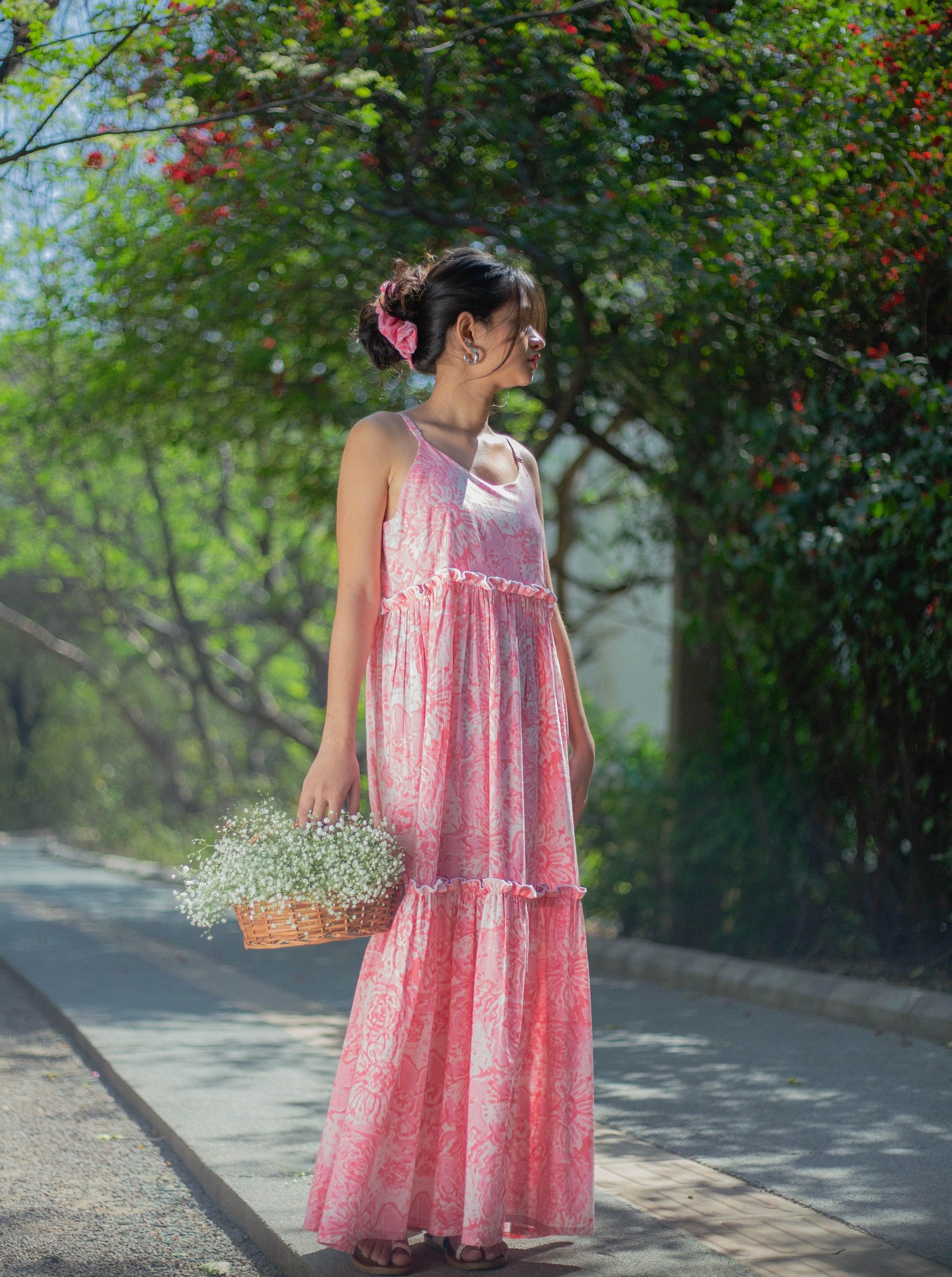 Flared Maxi Summer Dress - Odhanon