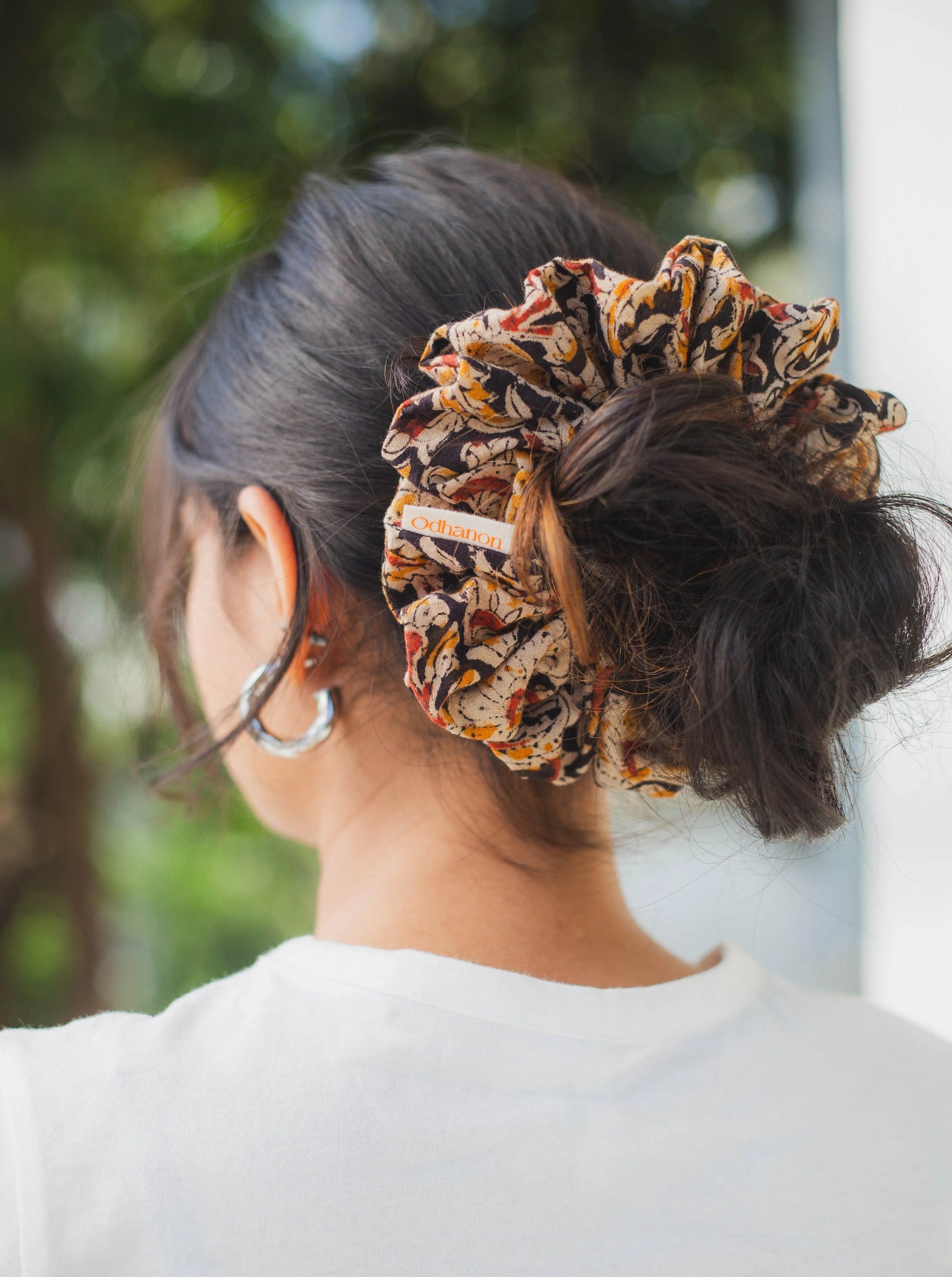 Kalamkari Scrunchies Set - Odhanon