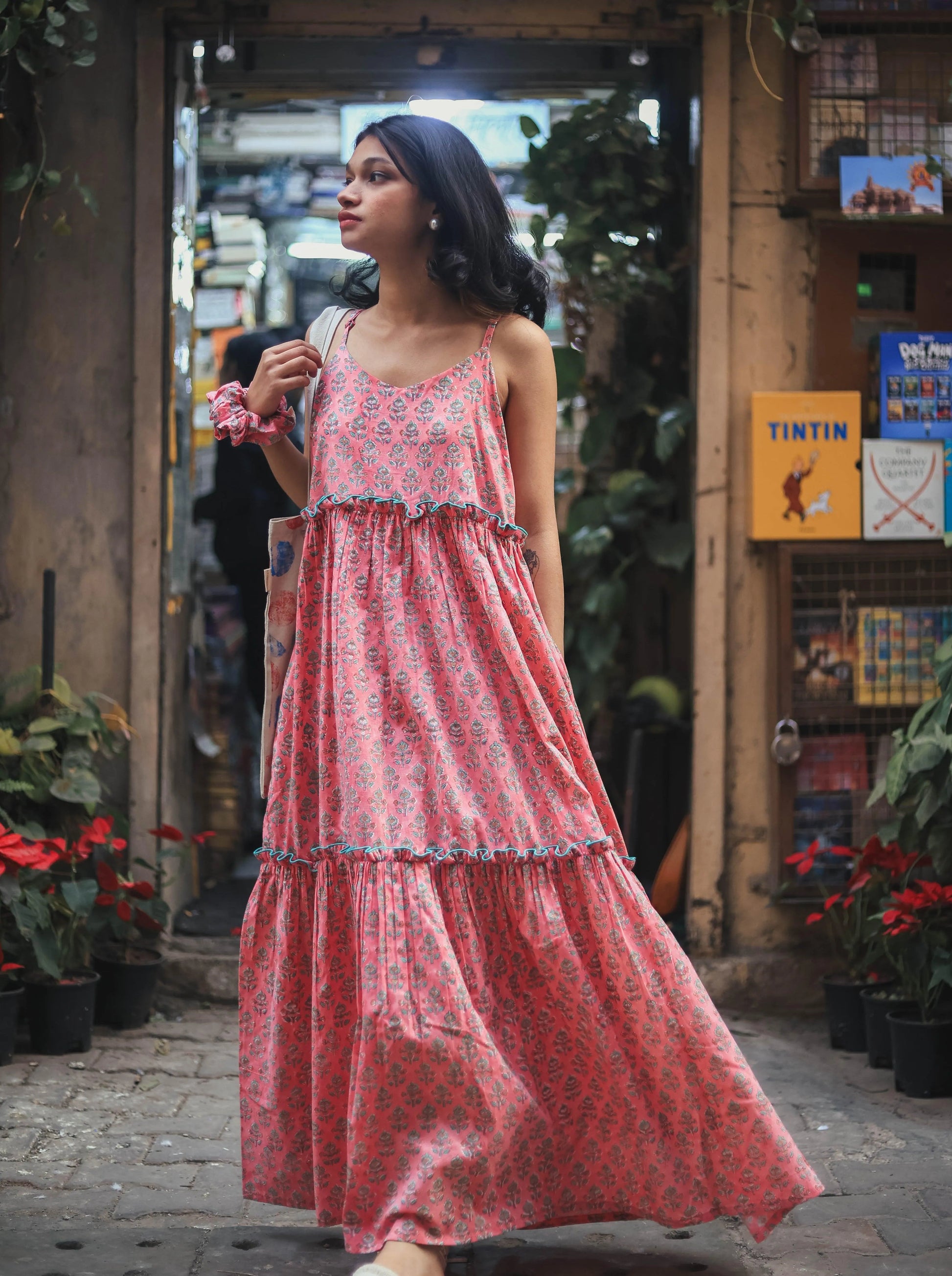 Flared Maxi Summer Dress - Odhanon