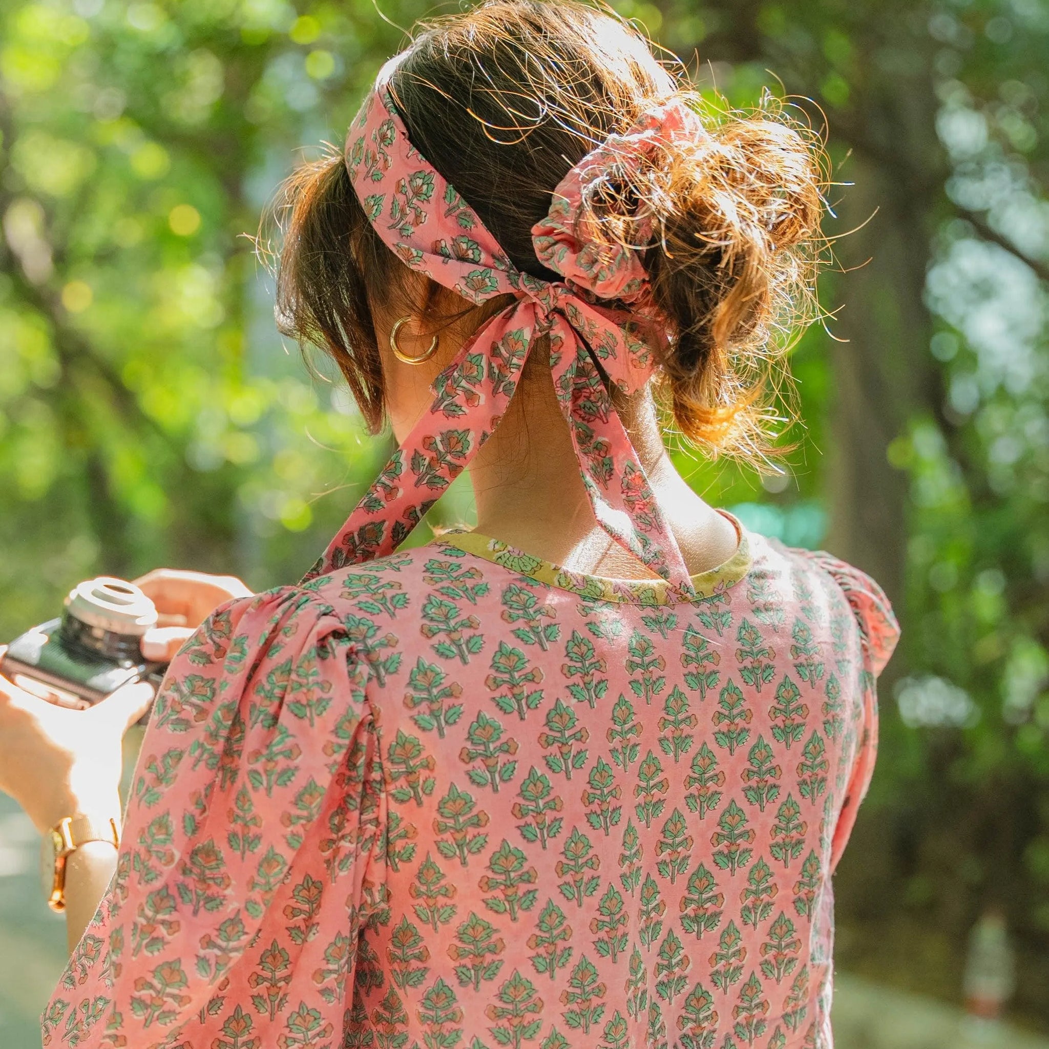 Pink Butta Floral Bandana - Odhanon