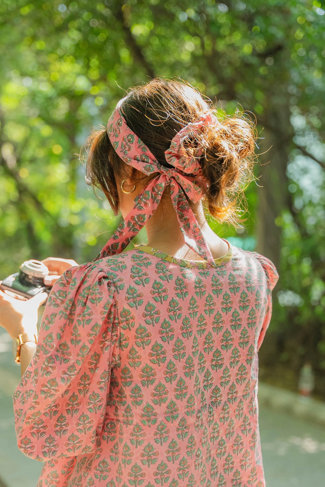 Pink Butta Floral Bandana - Odhanon