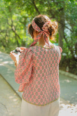 Puff Sleeves Bow Top