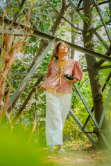 Puff Sleeves Bow Top