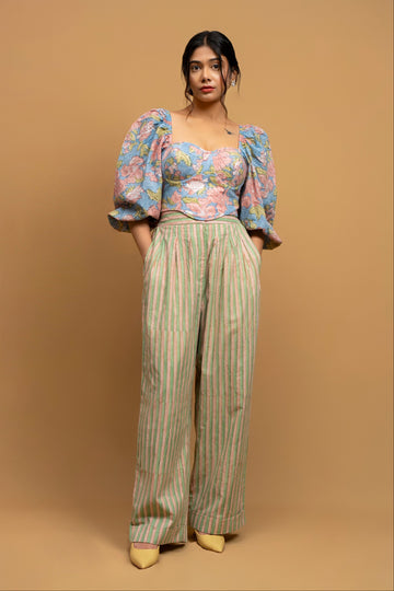 Orchid Set in Blue & Green