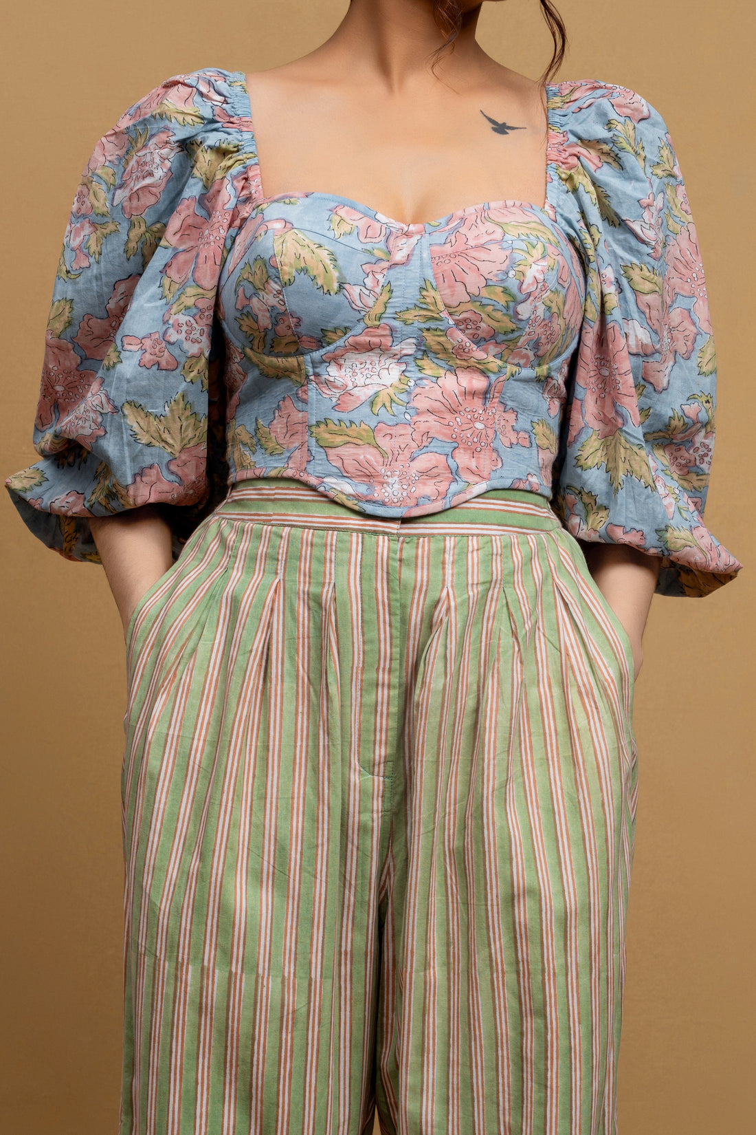 Orchid Corset in Blue