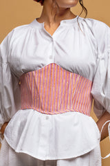 Violet Corset Belt in Pink - Odhanon