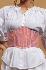 Violet Corset Belt in Pink