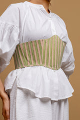 Violet Corset Belt in Green