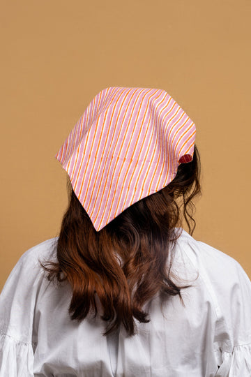 Pink Stripes Bandana