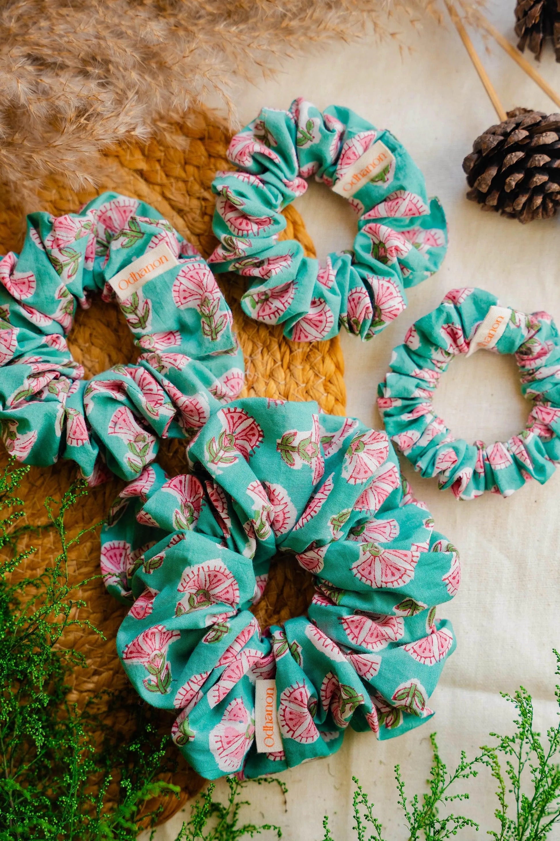 Cotton Scrunchies Set of 3 - Odhanon