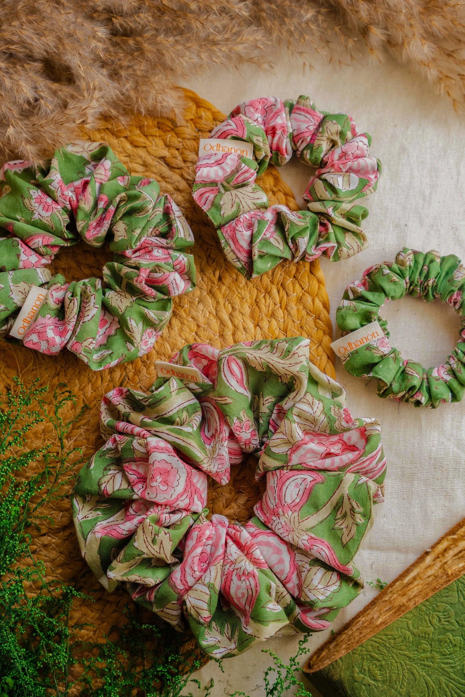 Cotton Scrunchies Set of 3 - Odhanon
