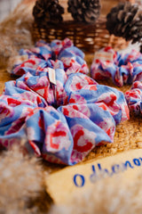 Leaf Print Cotton Scrunchie - Odhanon