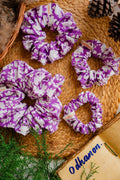 Purple Cotton Scrunchie - Odhanon