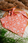 Peach Florals Head Scarf - Odhanon