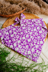 Floral Purple Bandana - Odhanon