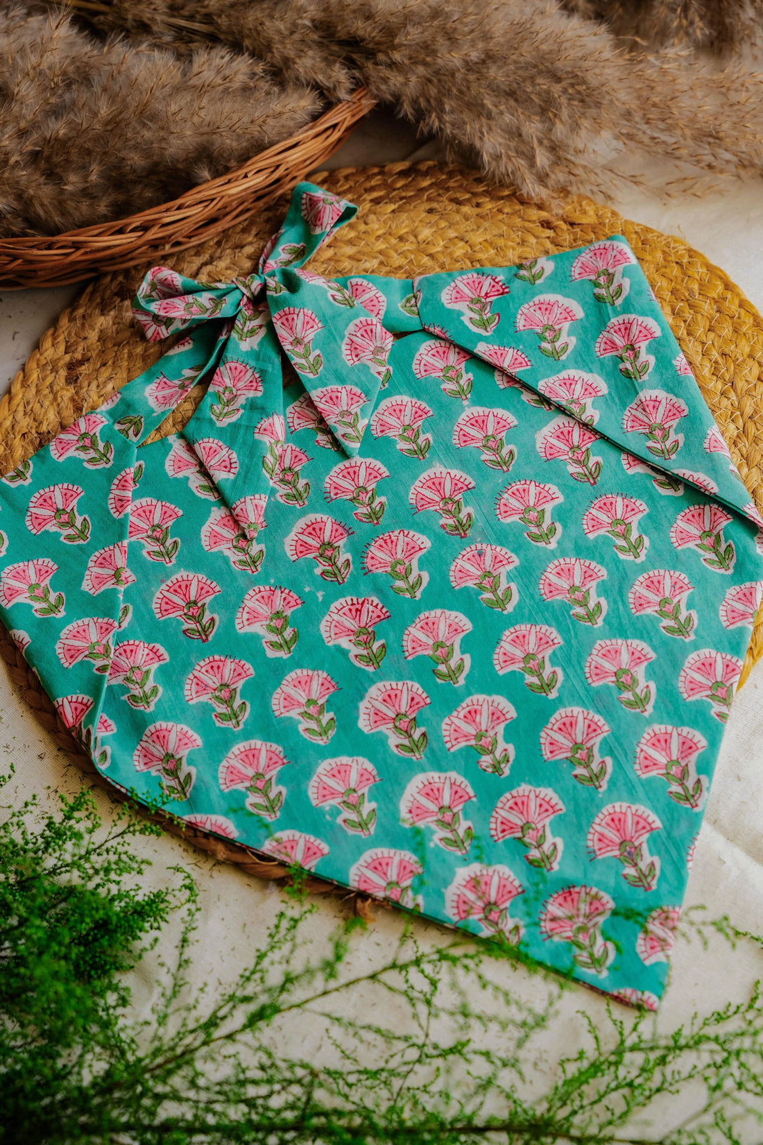 Cotton Floral Butta Bandana - Odhanon