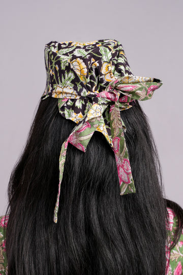 Two Side Black Green Bandana