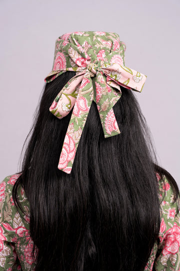 Two Side Pink Green Bandana