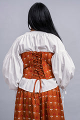 Brown Tube Corset Top