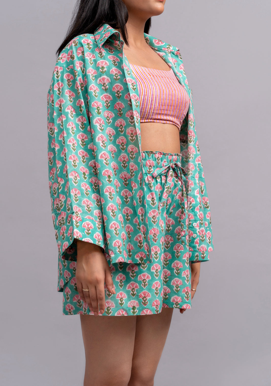 Teal Oversized Shirt