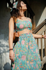 Floral High-Rise Pants