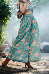 Floral High-Rise Pants