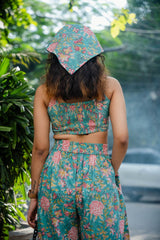 Floral High-Rise Pants