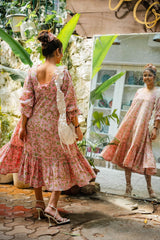 Pink Romantic Flare Dress