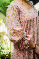 Pink Romantic Flare Dress