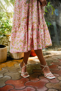 Pink Romantic Flare Dress - Odhanon