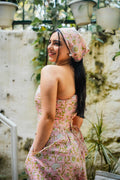 Pink Floral Corset Top - Odhanon