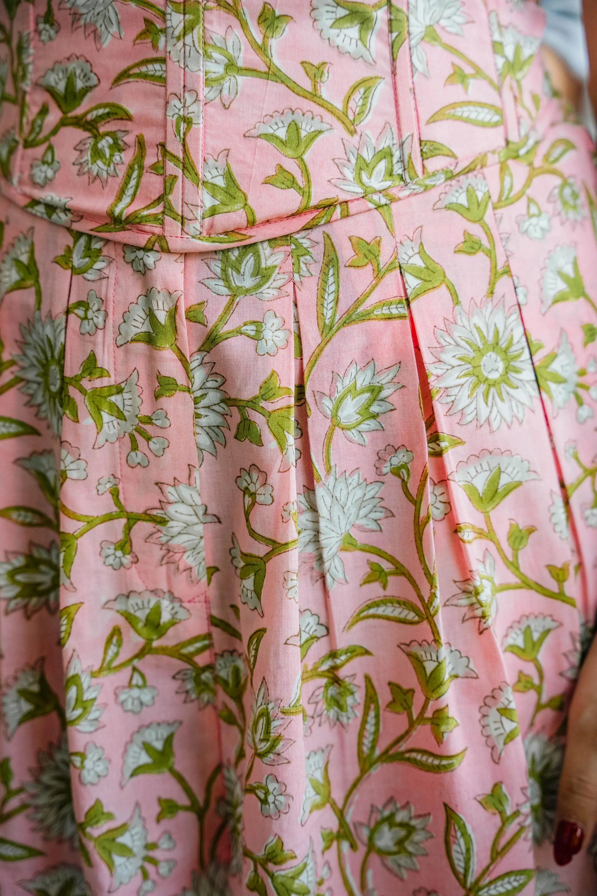 Shop Pink Floral Wide Leg Culottes - Odhanon