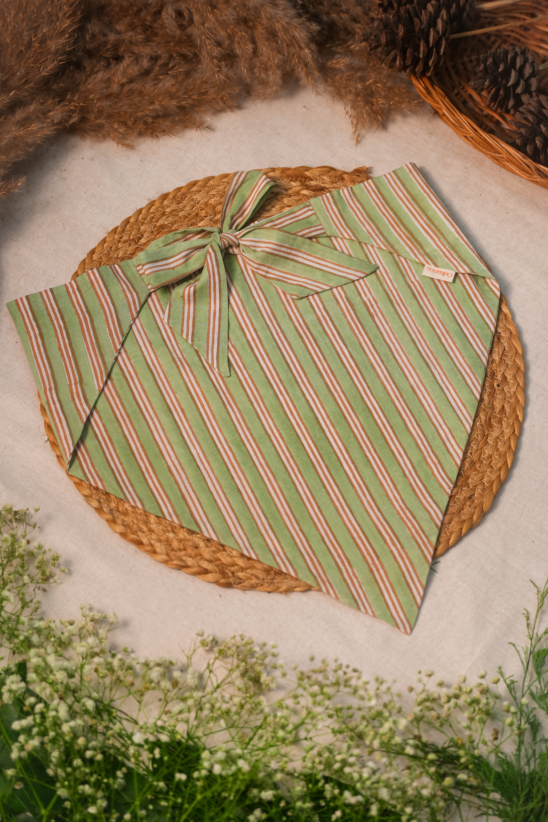 Green Stripes Bandana