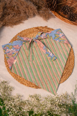 Two Side Blue Green Bandana