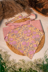 Two Side Yellow Pink Bandana