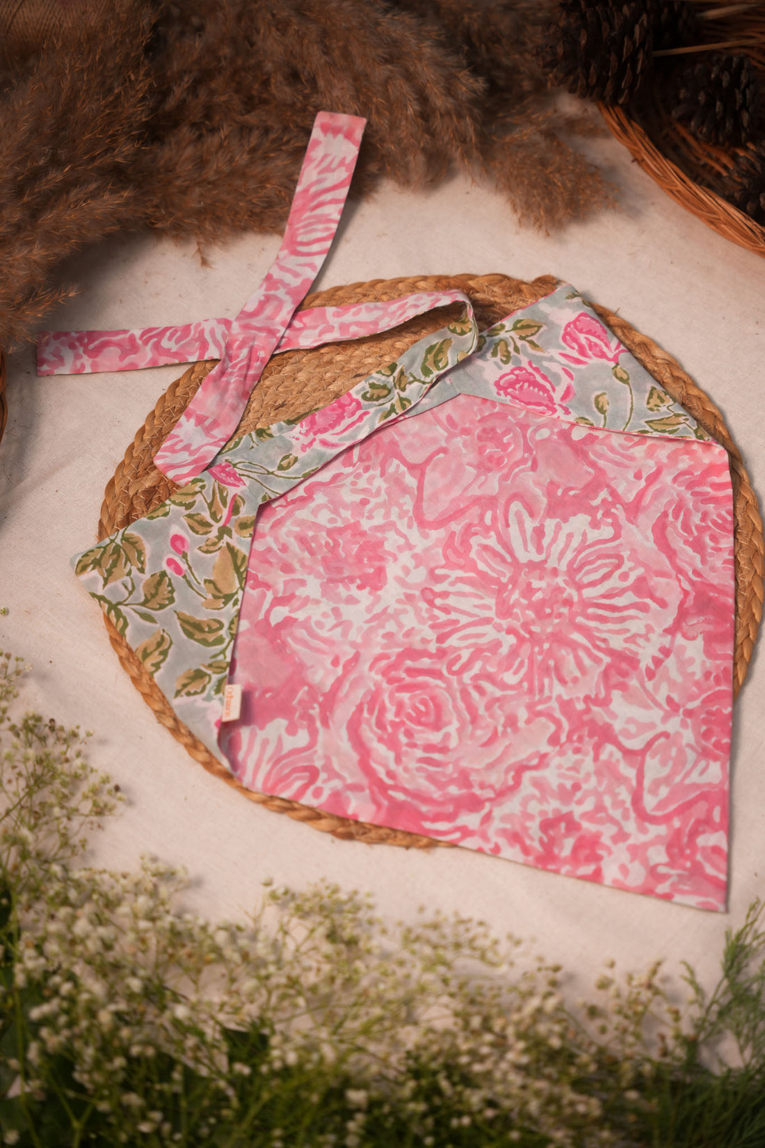 Two Side Blue Pink Bandana