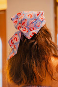 Blue Cotton Head Scarf - Odhanon