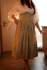 Violet Corset Skirt in Green