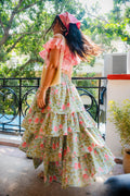Floral Ruffle Coord Set - Odhanon