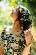 Black Florals Summer Bandana - Odhanon