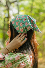 Cotton Floral Butta Bandana - Odhanon