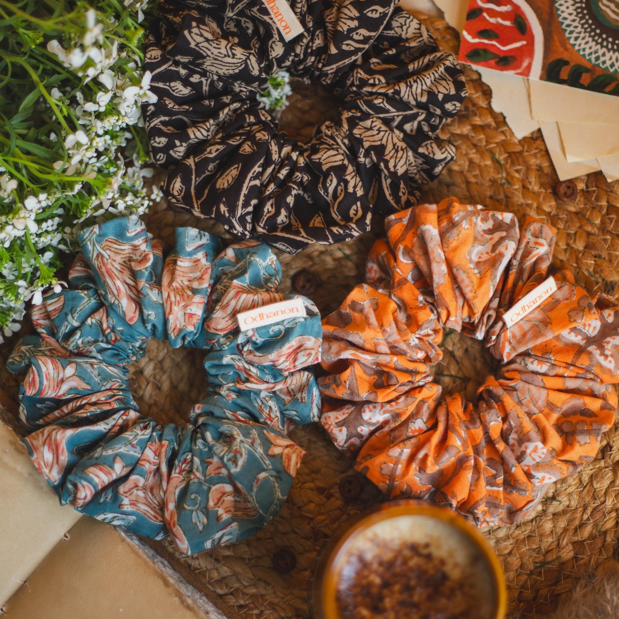 Cute Hair Scrunchies Set - Odhanon